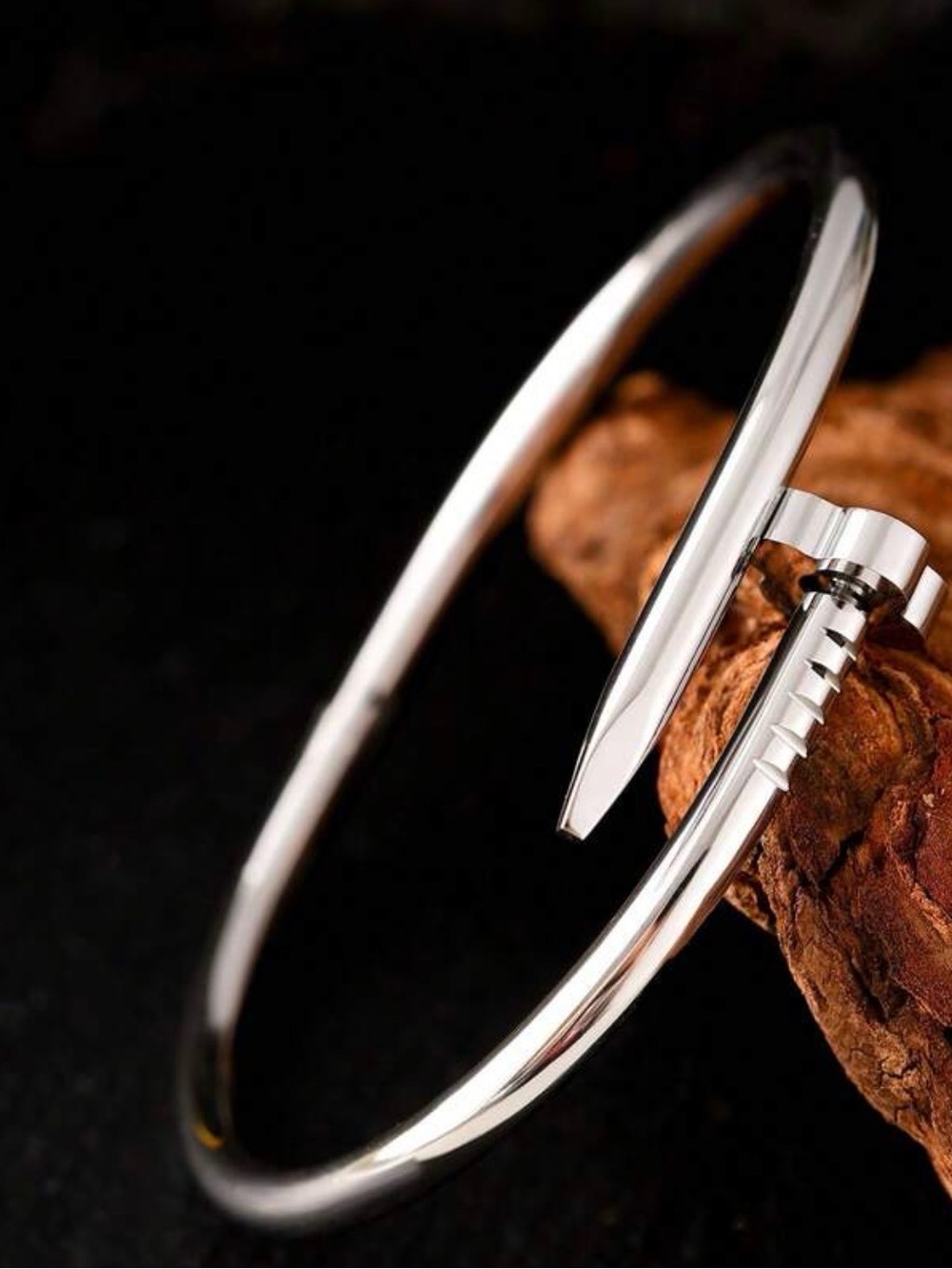 LSJ Stainless Steel Nail Bracelet